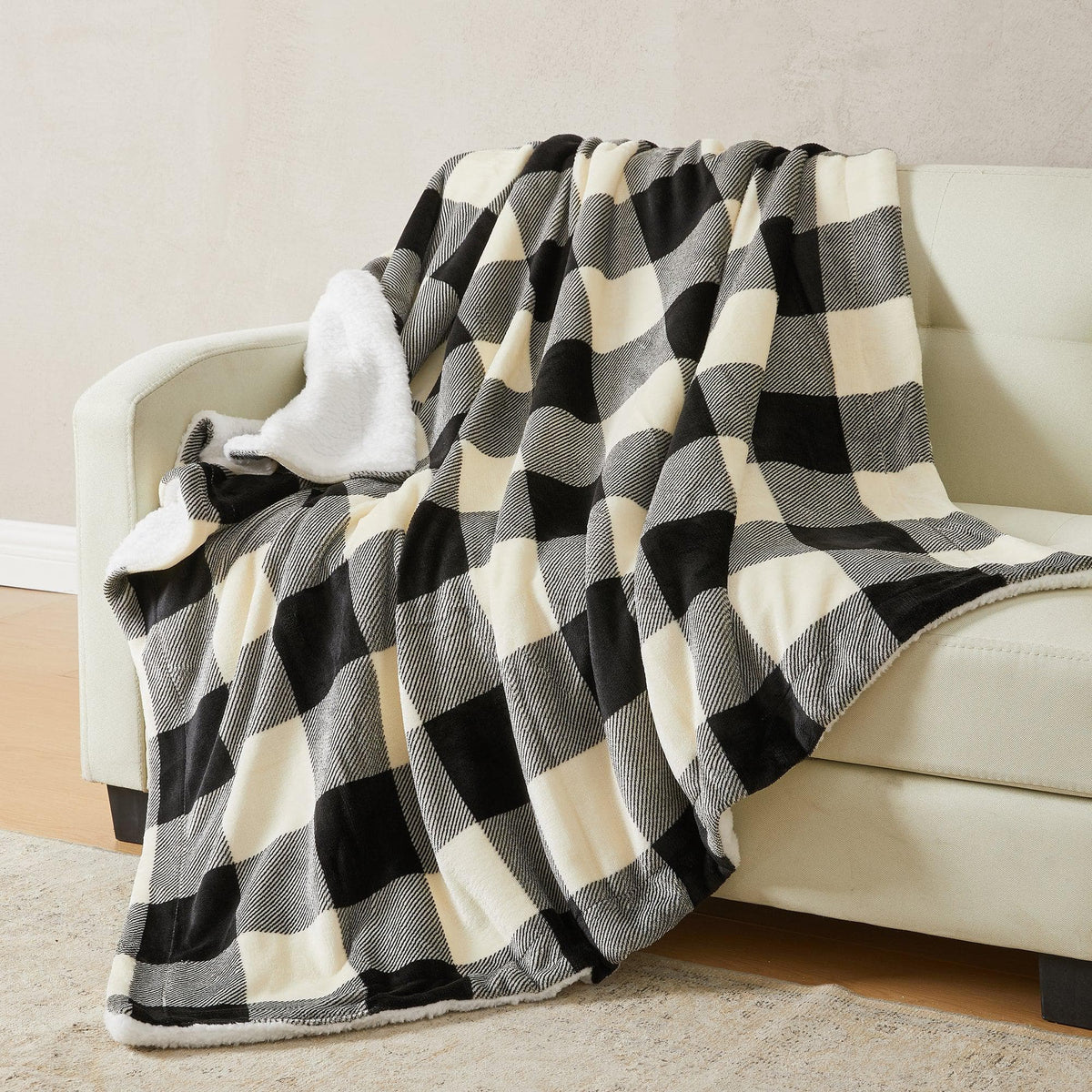 Velvet Plush Sherpa Luxury Bed Blanket - Kinsley Collection - Quarter Circle AK Boutique