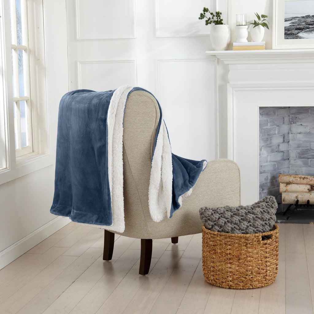 Velvet Plush Sherpa Luxury Bed Blanket - Kinsley Collection - Quarter Circle AK Boutique