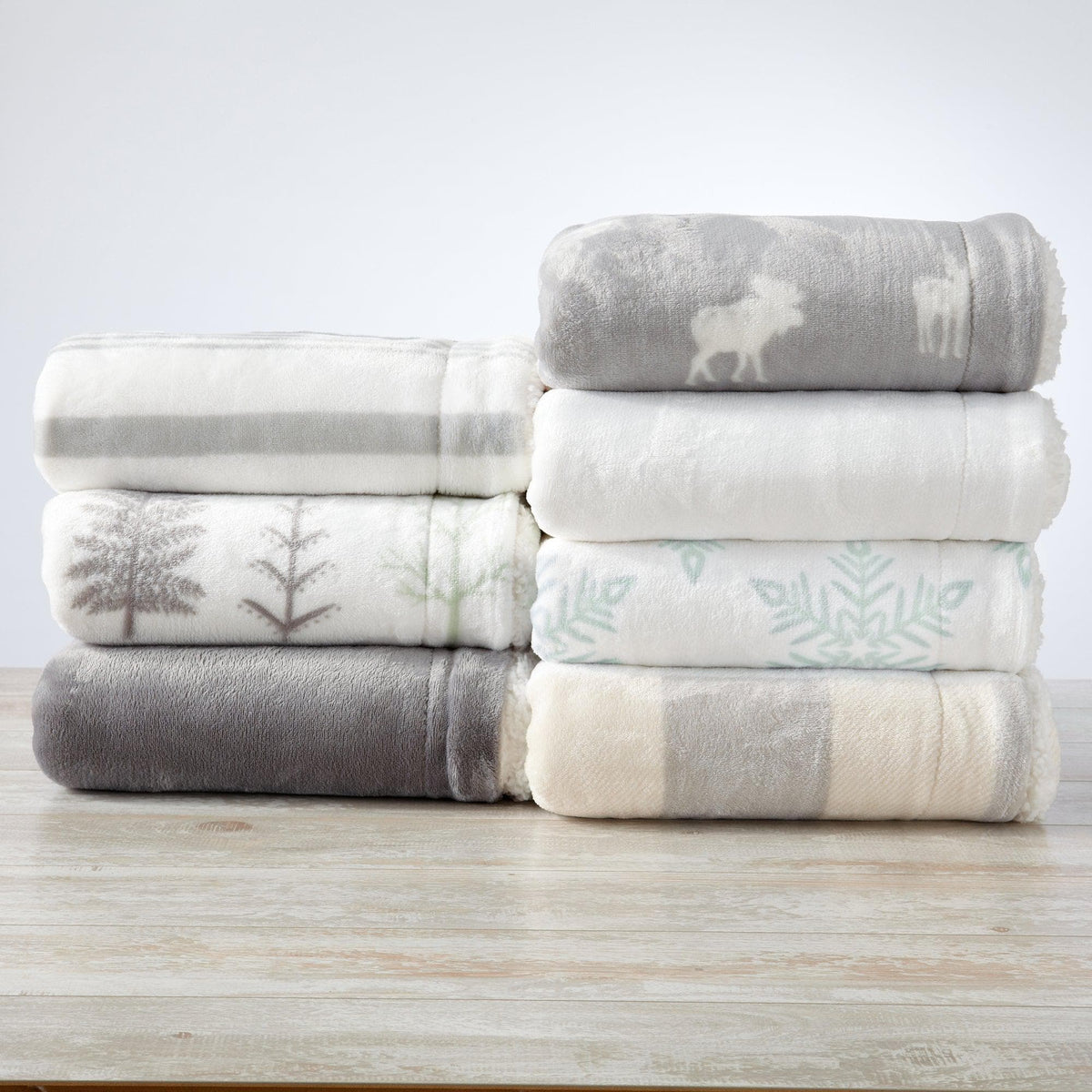 Velvet Plush Sherpa Luxury Bed Blanket - Kinsley Collection - Quarter Circle AK Boutique