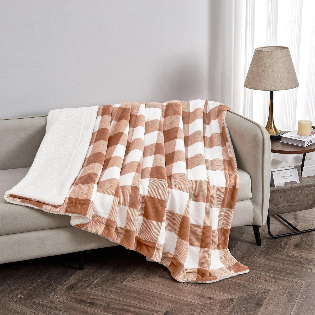 Velvet Plush Sherpa Luxury Bed Blanket - Kinsley Collection - Quarter Circle AK Boutique