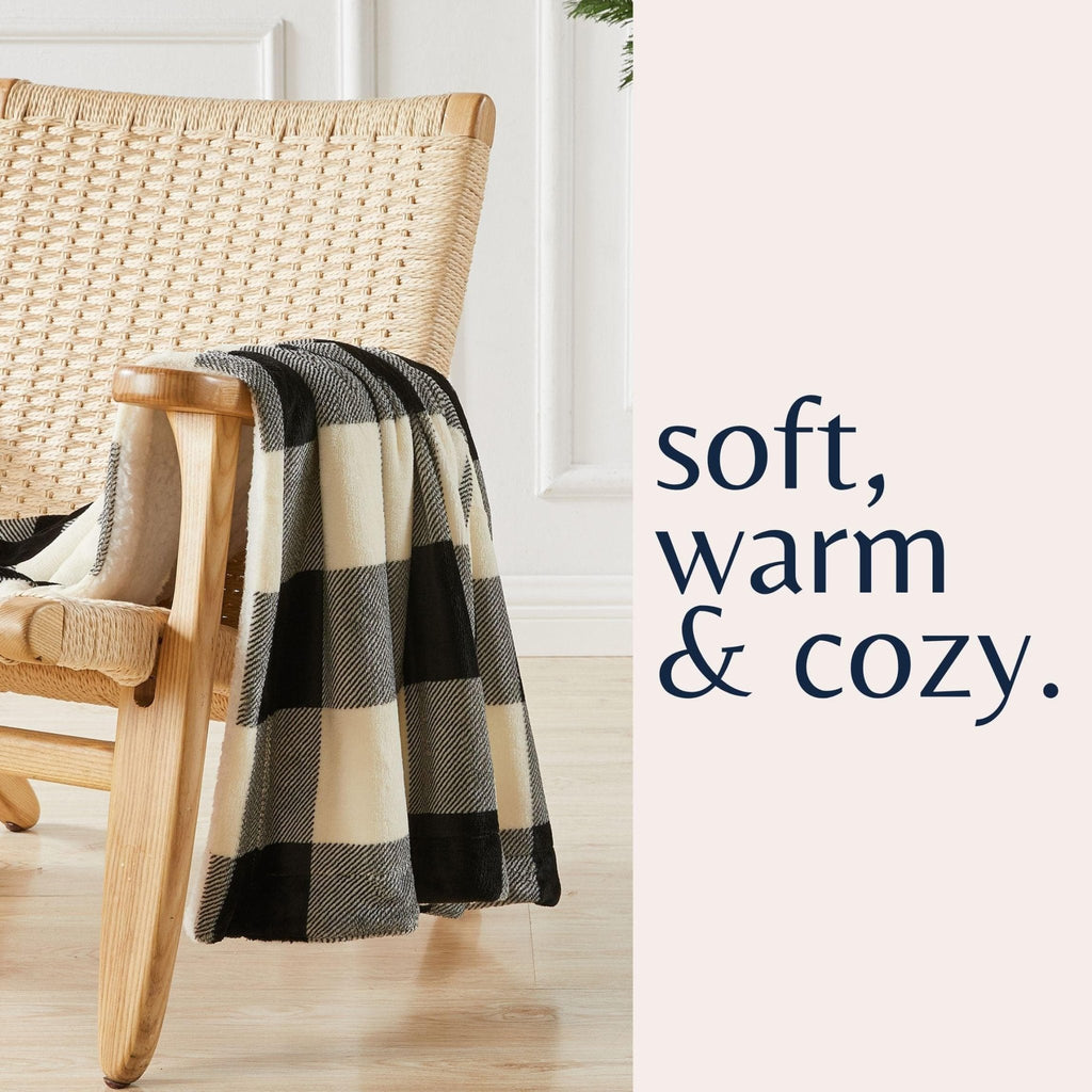 Velvet Plush Sherpa Luxury Bed Blanket - Kinsley Collection - Quarter Circle AK Boutique