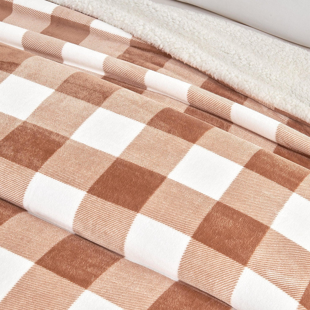 Velvet Plush Sherpa Luxury Bed Blanket - Kinsley Collection - Quarter Circle AK Boutique