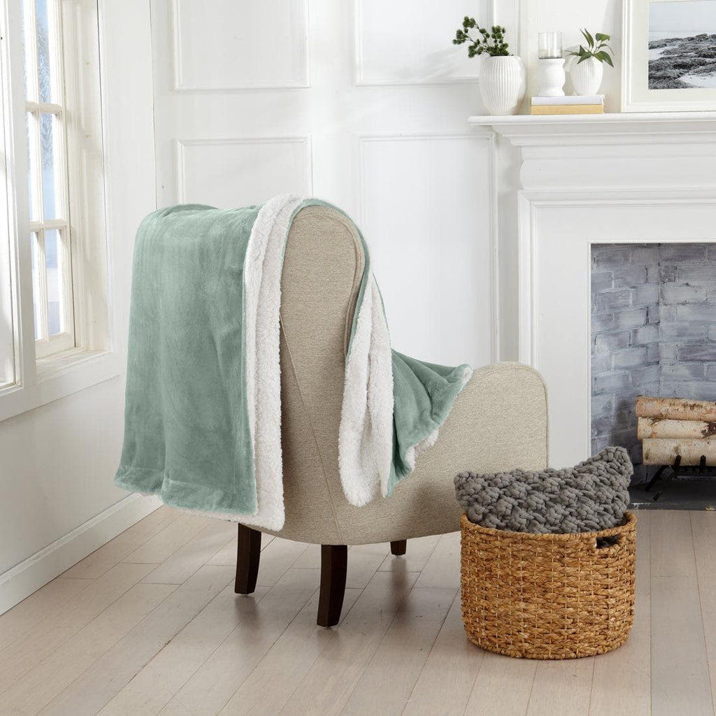 Velvet Plush Sherpa Luxury Bed Blanket - Kinsley Collection - Quarter Circle AK Boutique