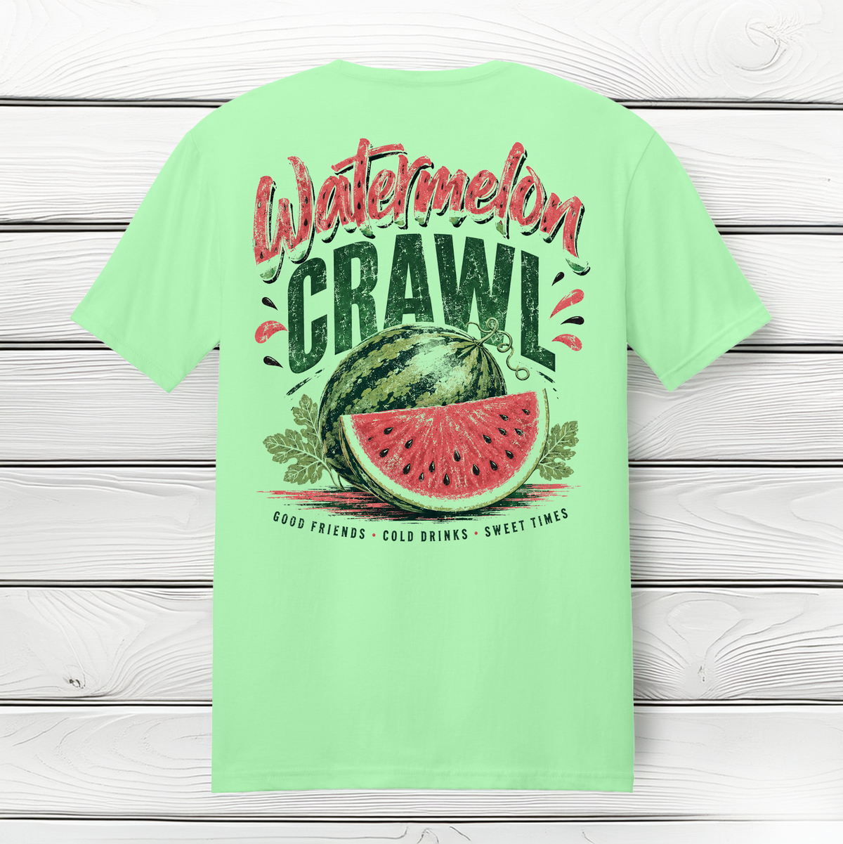 Watermelon Crawl Summer T-Shirt