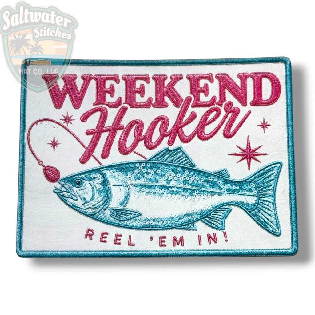 Weekend Hooker UV Printed Embroidery Look Patch - Quarter Circle AK Boutique