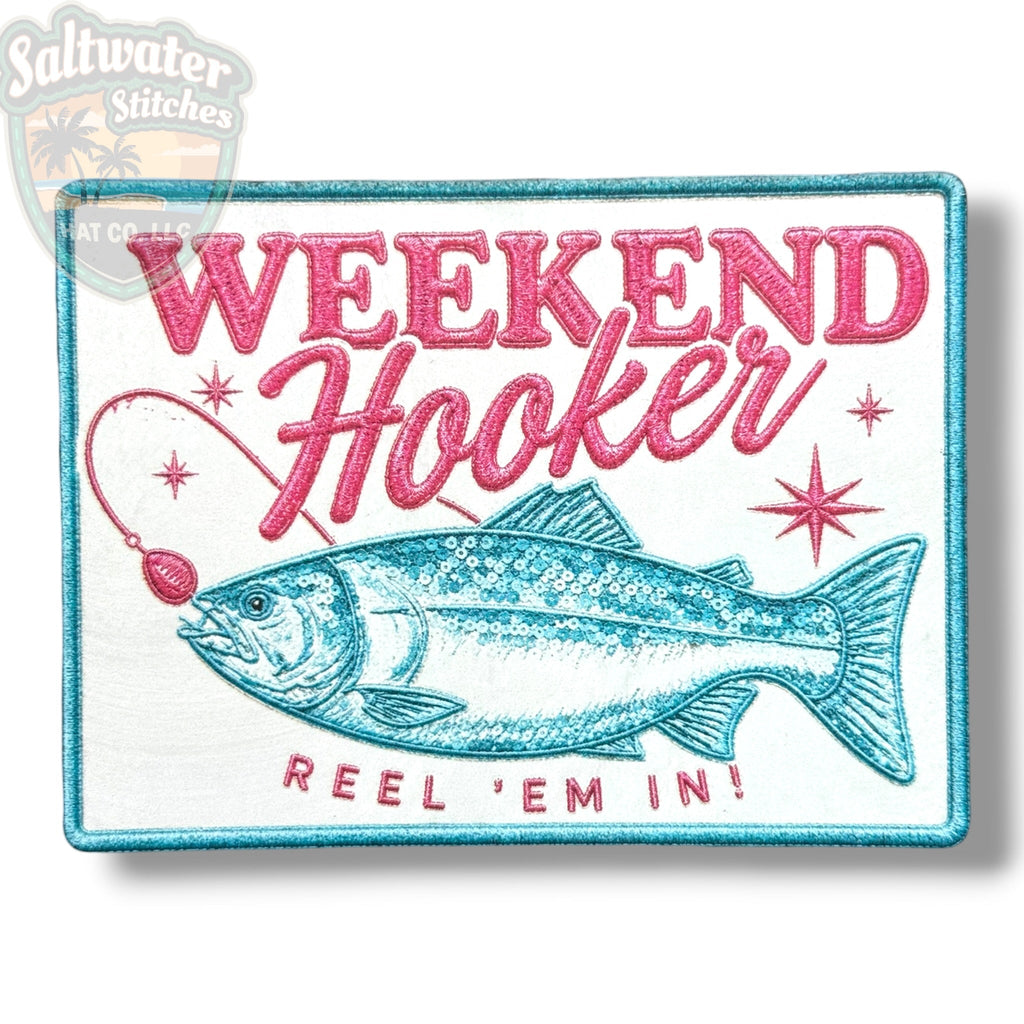 Weekend Hooker UV Printed Embroidery Look Patch - Quarter Circle AK Boutique