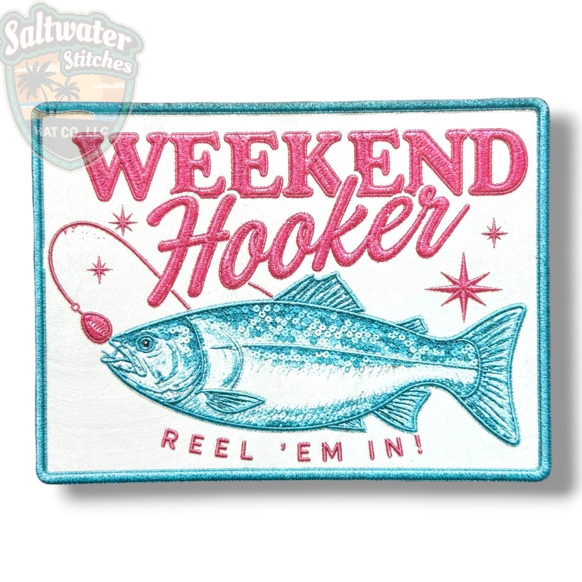 Weekend Hooker UV Printed Embroidery Look Patch - Quarter Circle AK Boutique