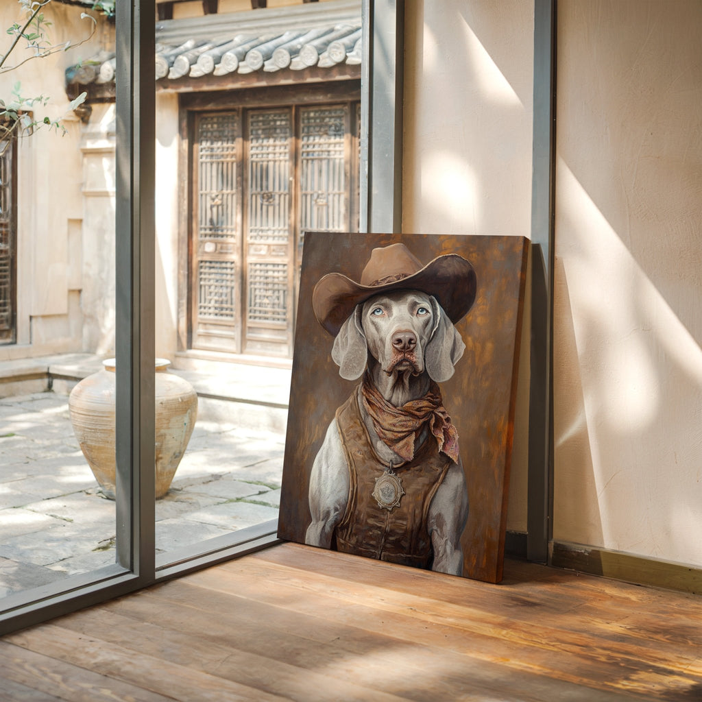 Weimaraner Desert Deputy - Quarter Circle AK Boutique