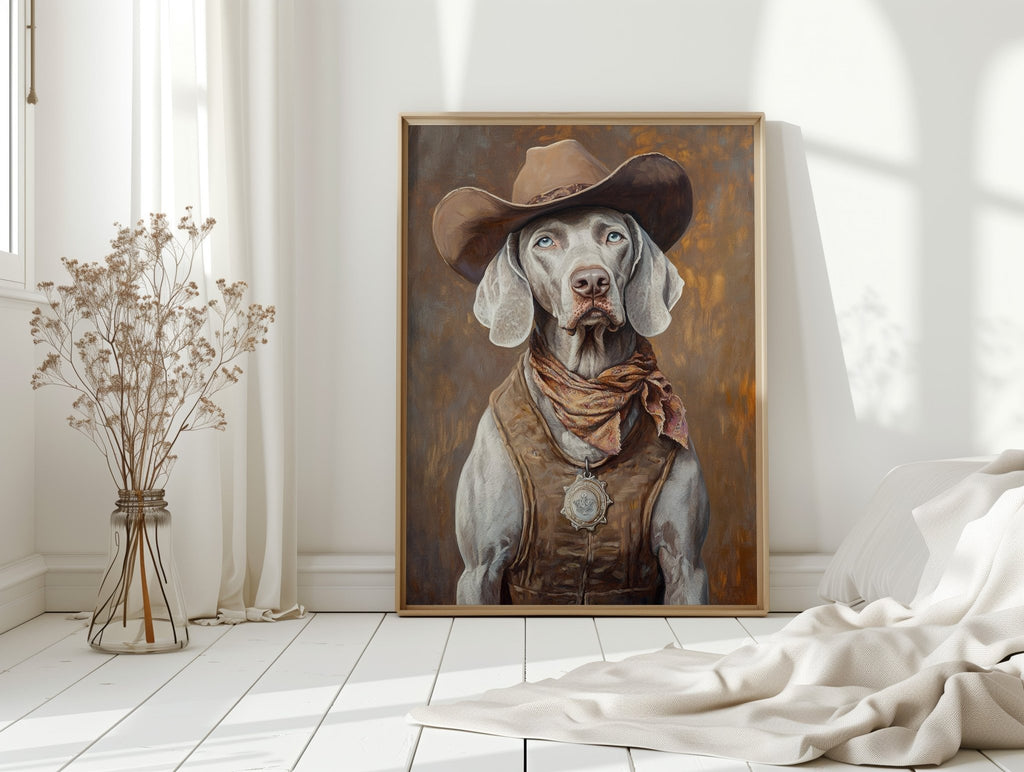 Weimaraner Desert Deputy - Quarter Circle AK Boutique