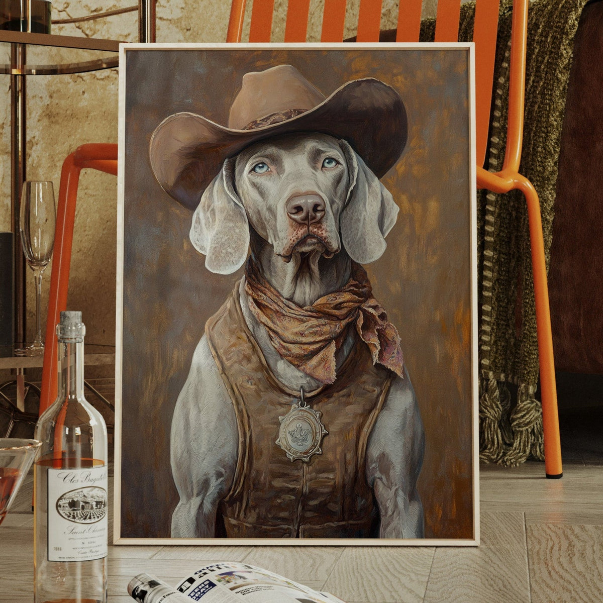 Weimaraner Desert Deputy - Quarter Circle AK Boutique