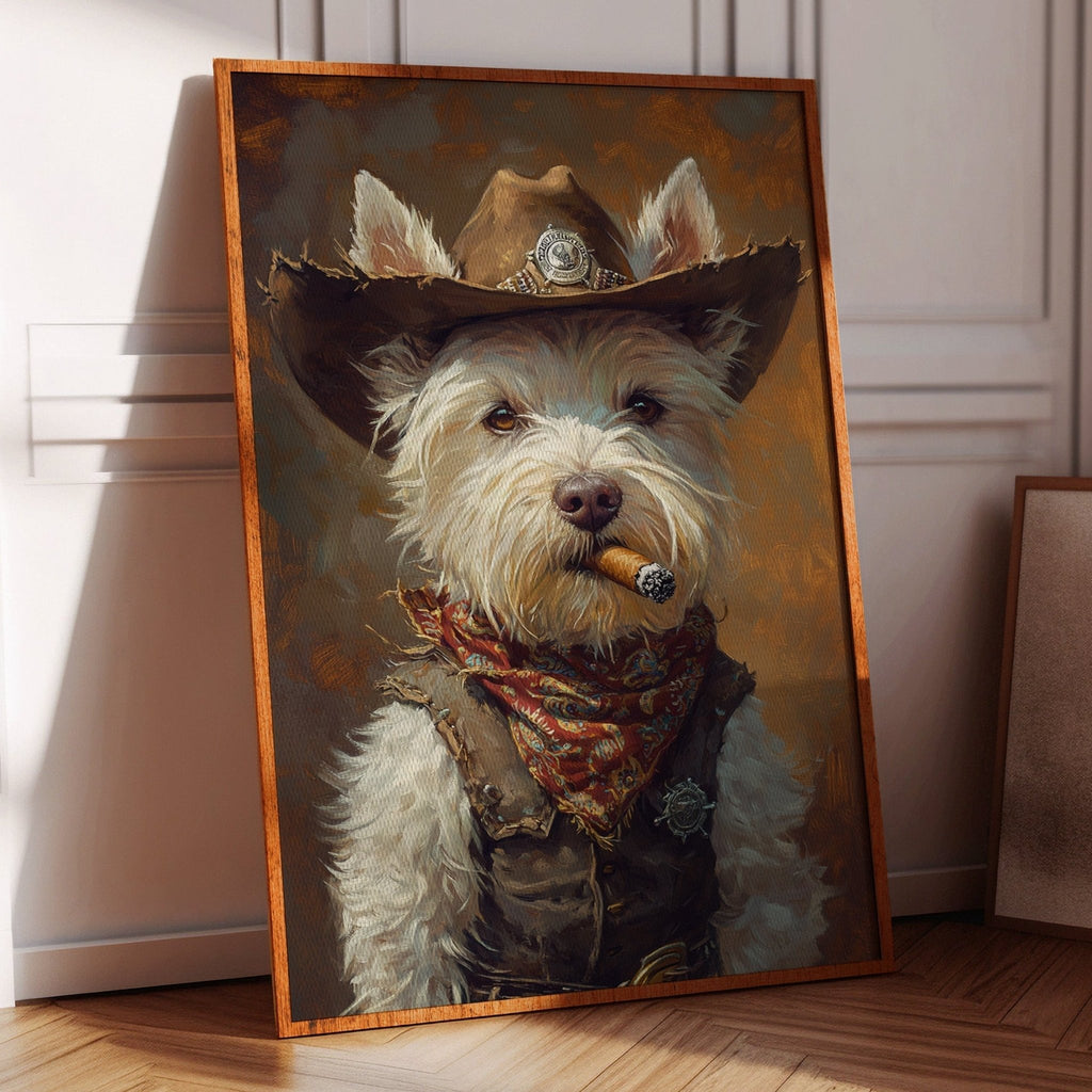 West Highland White Terrier Gunslinger - Quarter Circle AK Boutique