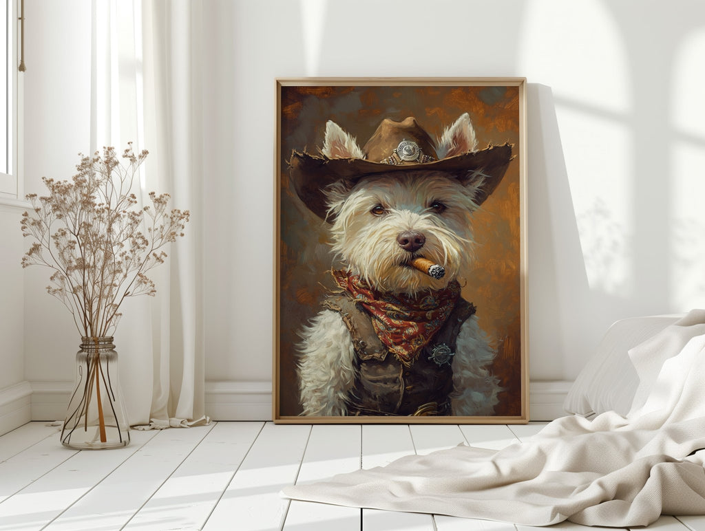 West Highland White Terrier Gunslinger - Quarter Circle AK Boutique