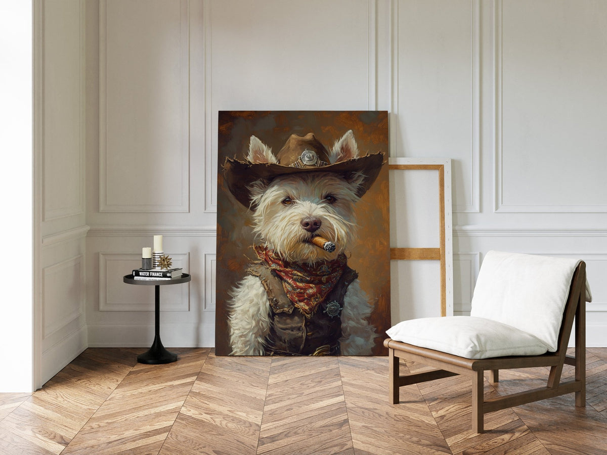West Highland White Terrier Gunslinger - Quarter Circle AK Boutique
