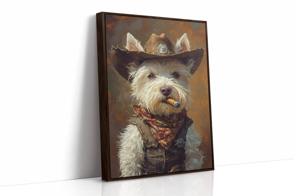 West Highland White Terrier Gunslinger - Quarter Circle AK Boutique