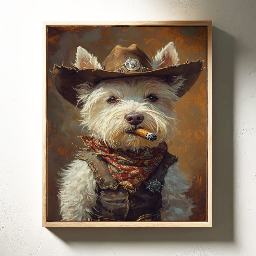 West Highland White Terrier Gunslinger - Quarter Circle AK Boutique