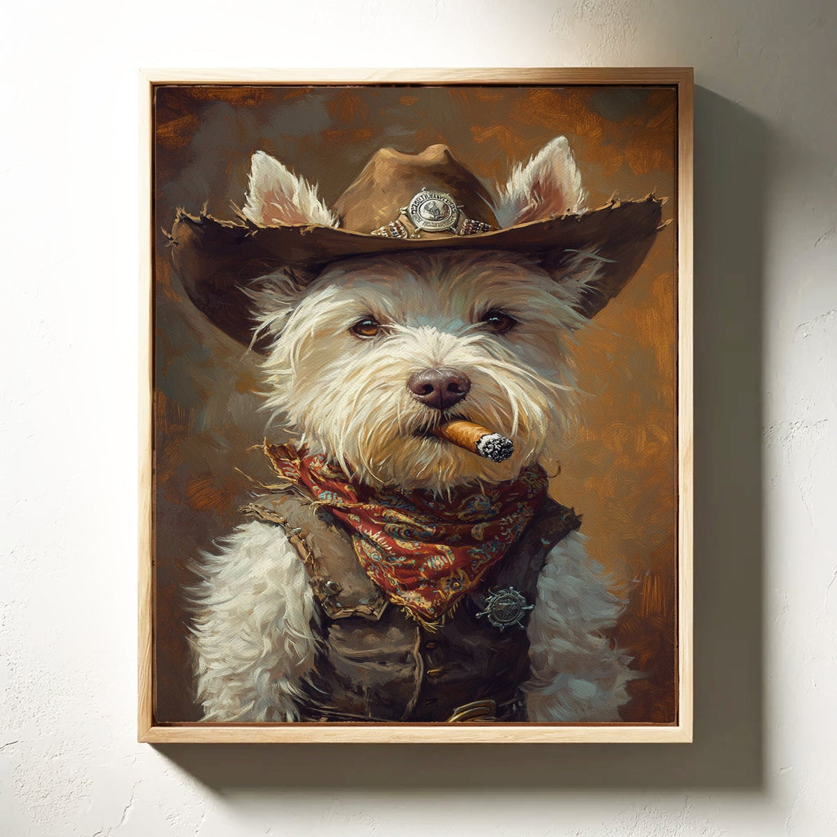 West Highland White Terrier Gunslinger - Quarter Circle AK Boutique