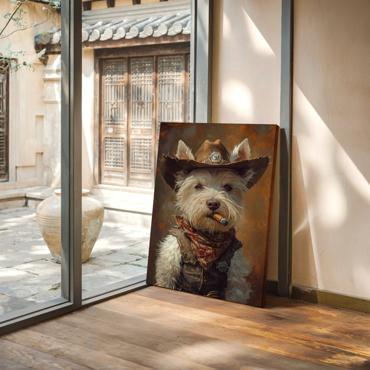 West Highland White Terrier Gunslinger - Quarter Circle AK Boutique