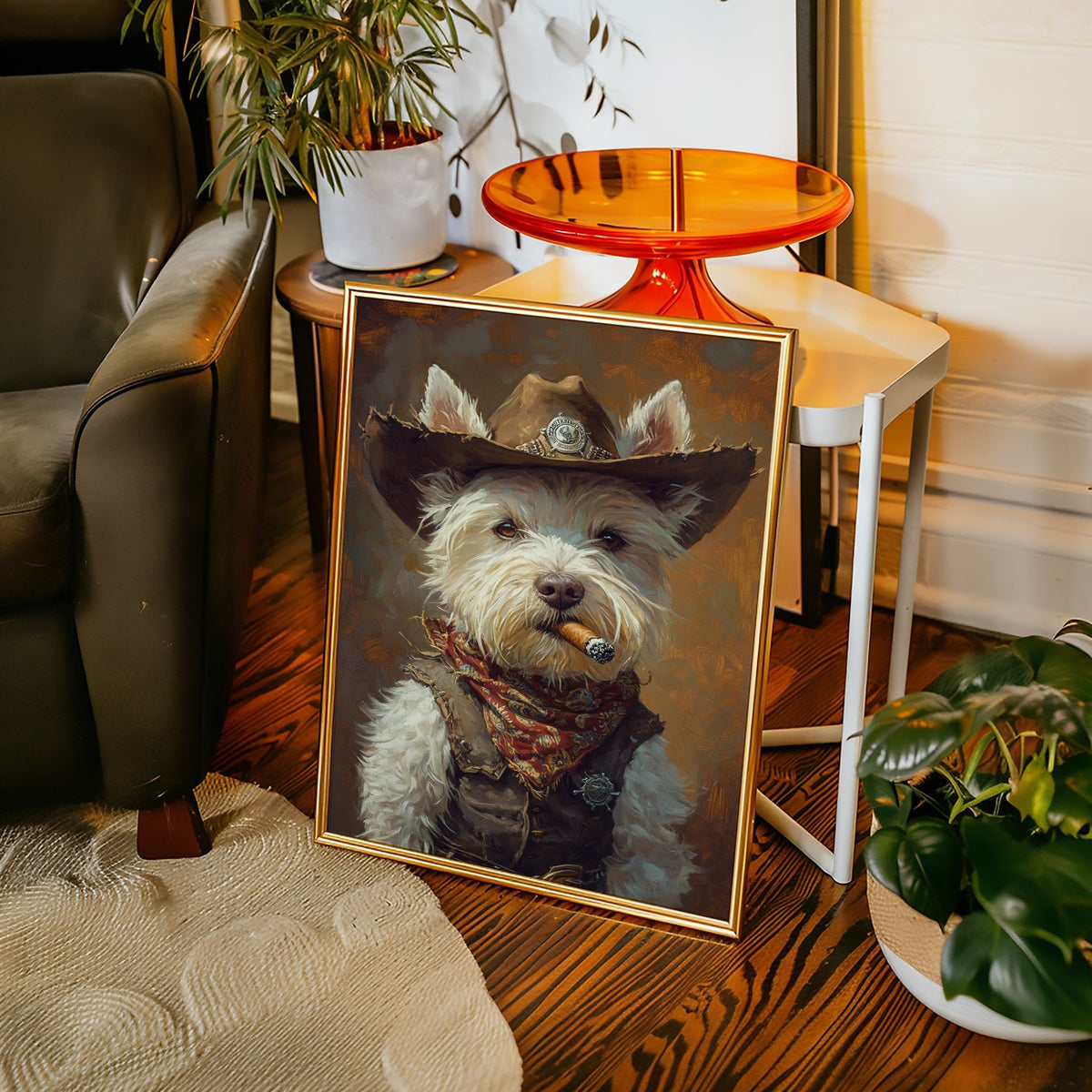 West Highland White Terrier Gunslinger - Quarter Circle AK Boutique