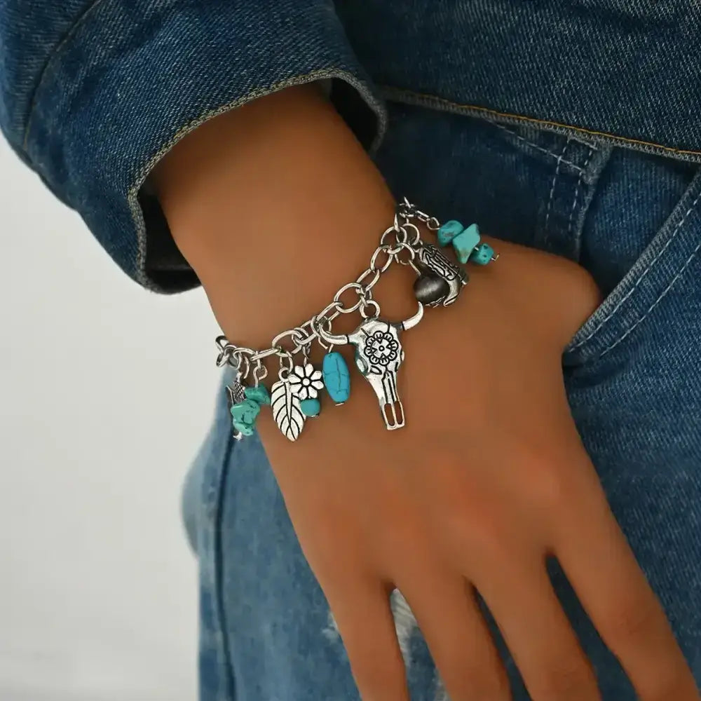 Western Fashion Country Charm Bangle Bracelets, Country Style Jewelry