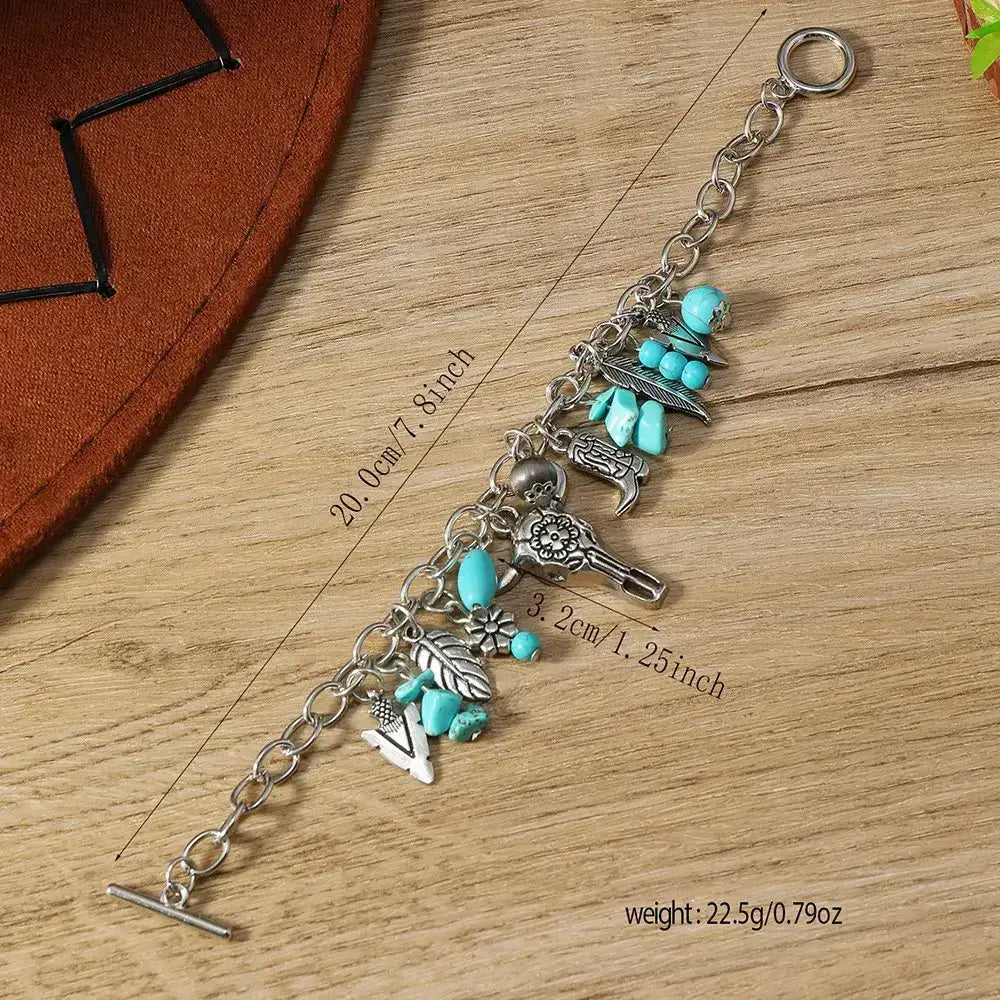 Western Fashion Country Charm Bangle Bracelets, Country Style Jewelry
