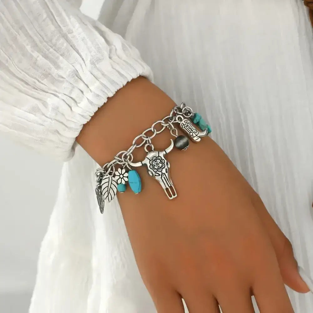 Western Fashion Country Charm Bangle Bracelets, Country Style Jewelry