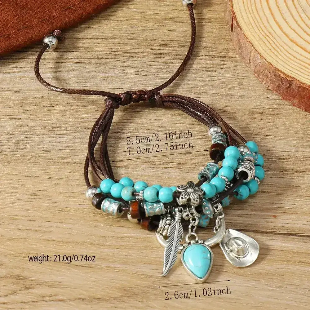 Western Fashion Country Charm Bangle Bracelets, Country Style Jewelry