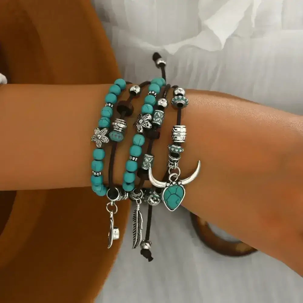Western Fashion Country Charm Bangle Bracelets, Country Style Jewelry