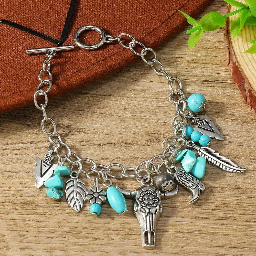 Western Fashion Country Charm Bangle Bracelets, Country Style Jewelry