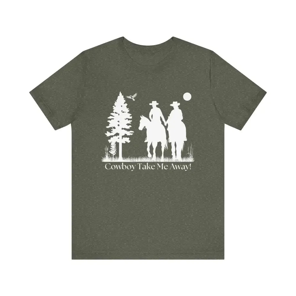 Western T-Shirt, Couples Tee, Country Style Horse Lover Shirt