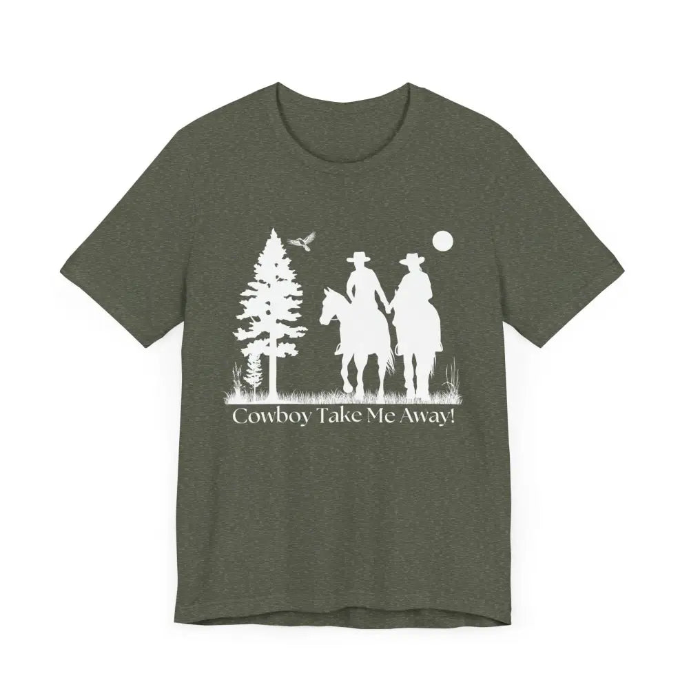 Western T-Shirt, Couples Tee, Country Style Horse Lover Shirt