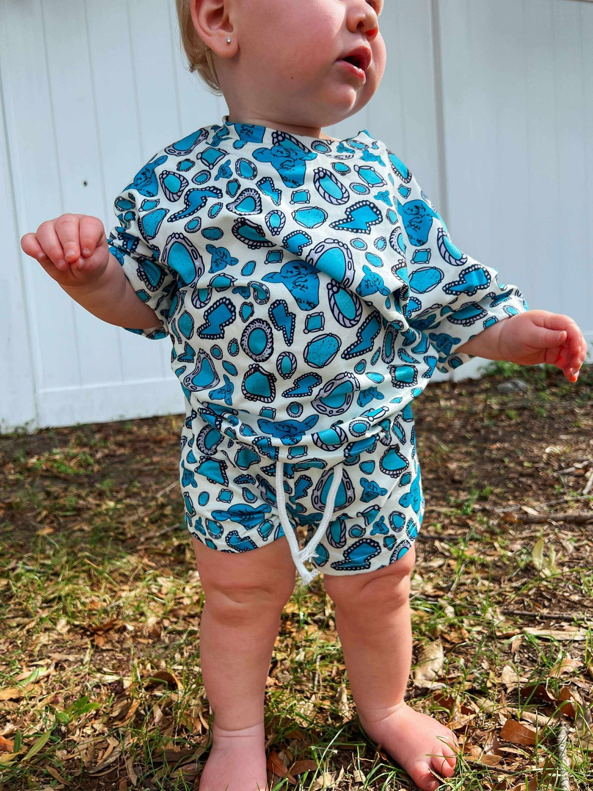 Western turquoise lounge set - Quarter Circle AK Boutique