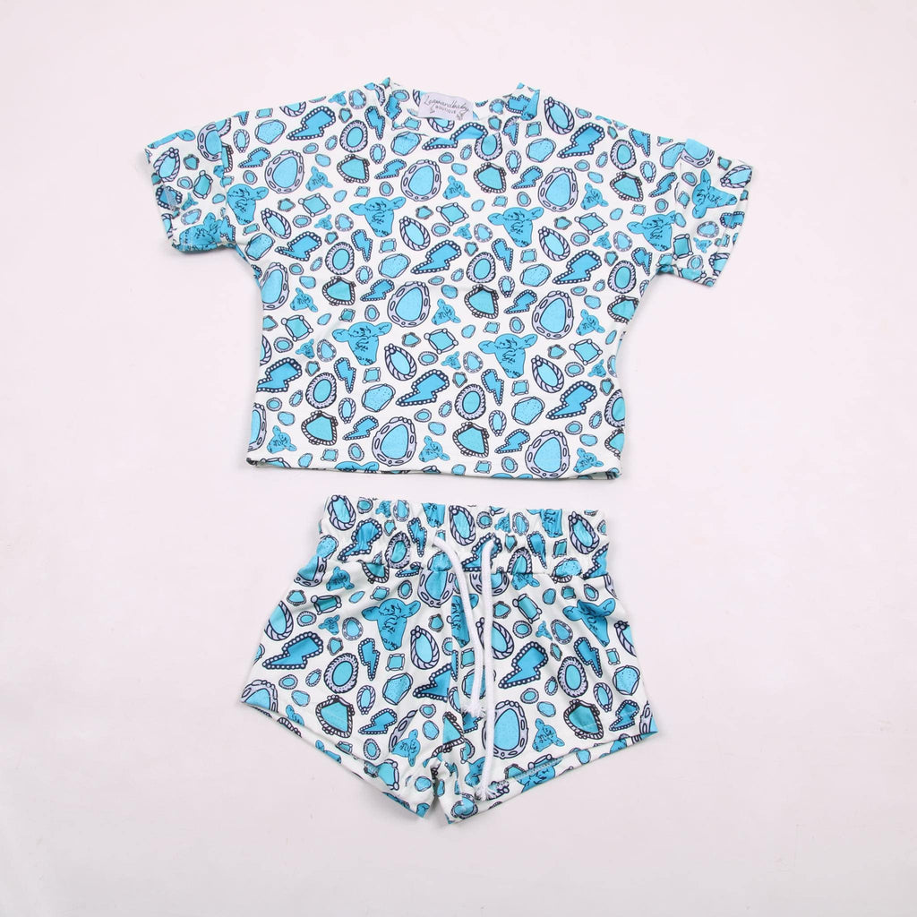 Western turquoise lounge set - Quarter Circle AK Boutique