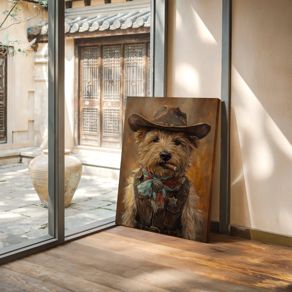 Wheaten Terrier Wild West Deputy - Quarter Circle AK Boutique