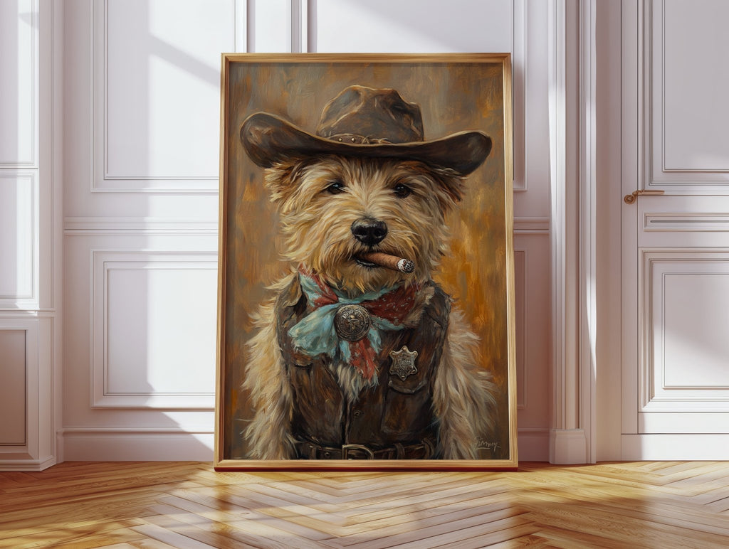 Wheaten Terrier Wild West Deputy - Quarter Circle AK Boutique
