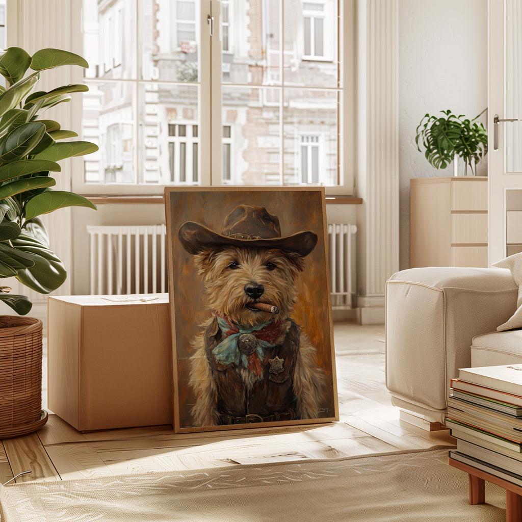 Wheaten Terrier Wild West Deputy - Quarter Circle AK Boutique