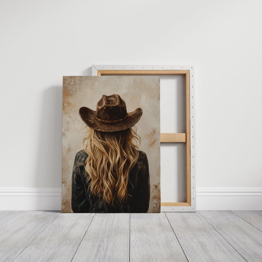 Wild West Blonde in Denim and Hat - Quarter Circle AK Boutique