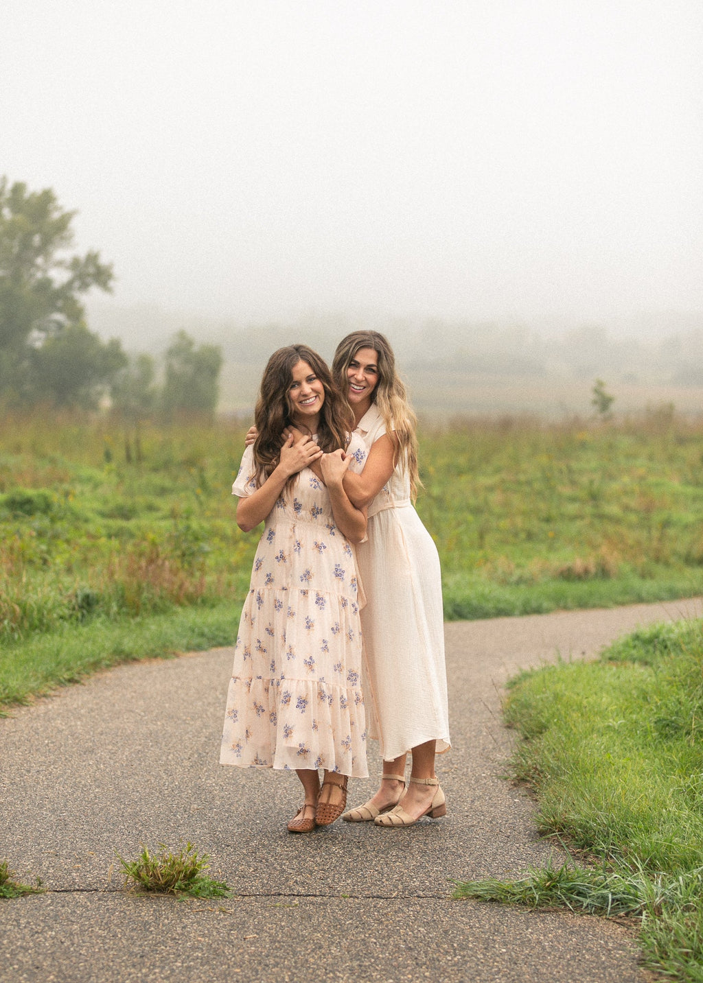 Willow Blush Pink Cotton Gauze Midi Dress - Quarter Circle AK Boutique