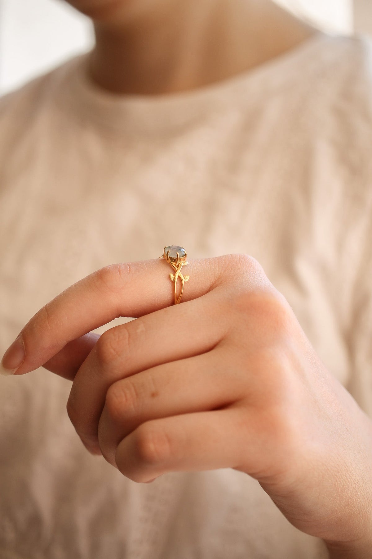 Willow Ring - Quarter Circle AK Boutique