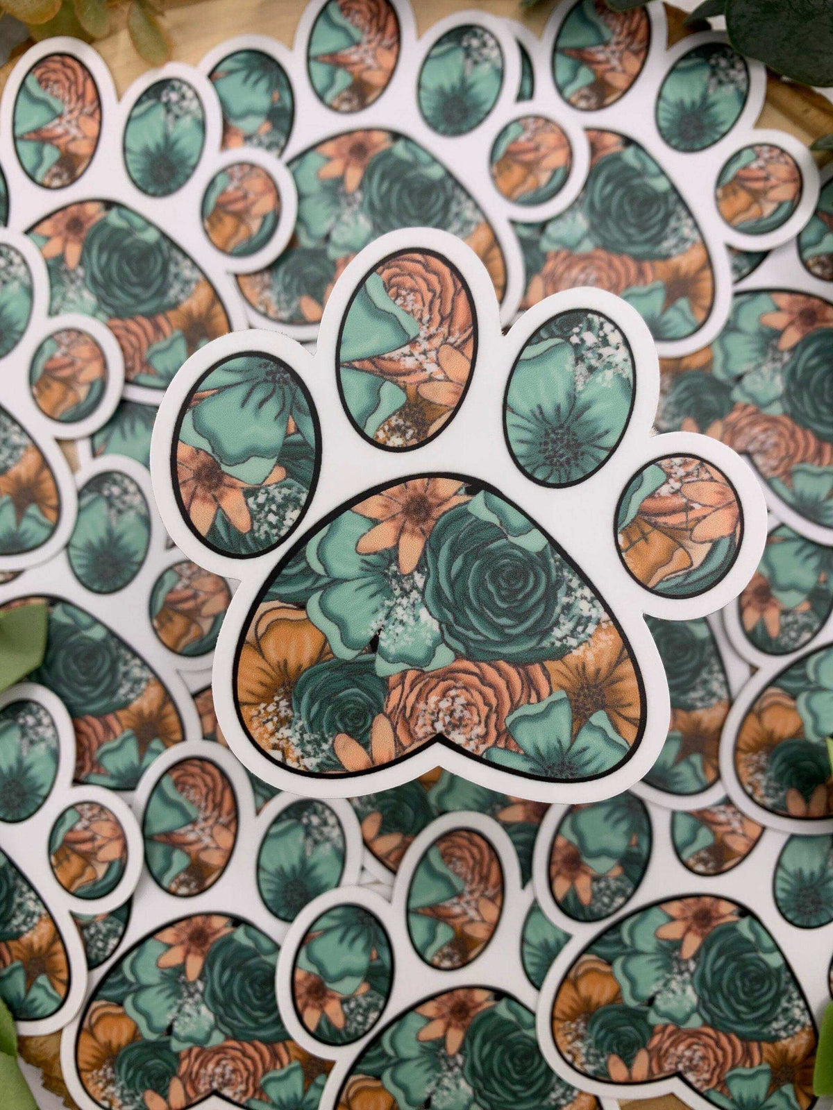 Paw Print Sticker, 3x3 in.