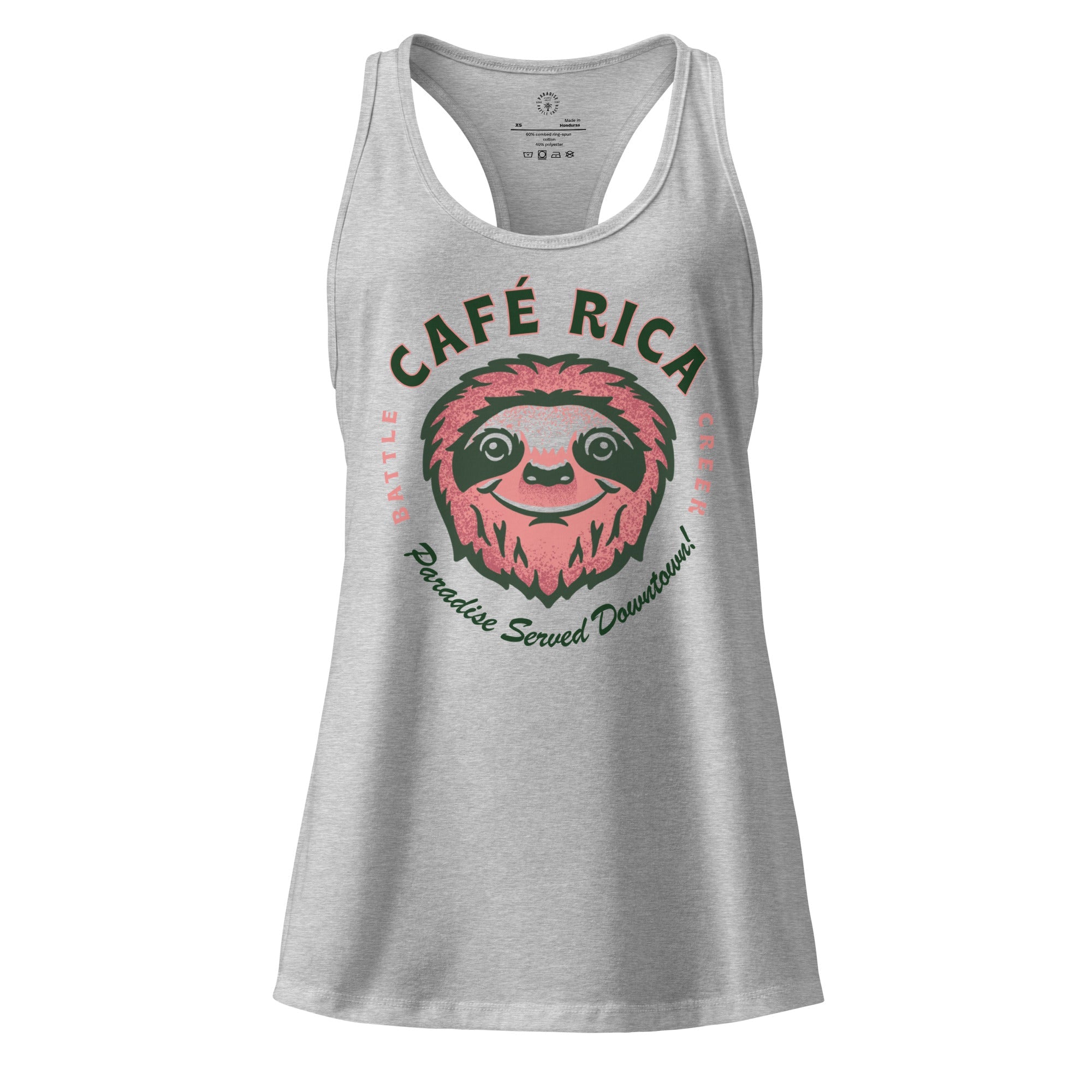 Sleepy Sloth Women’s fitted racerback tank top