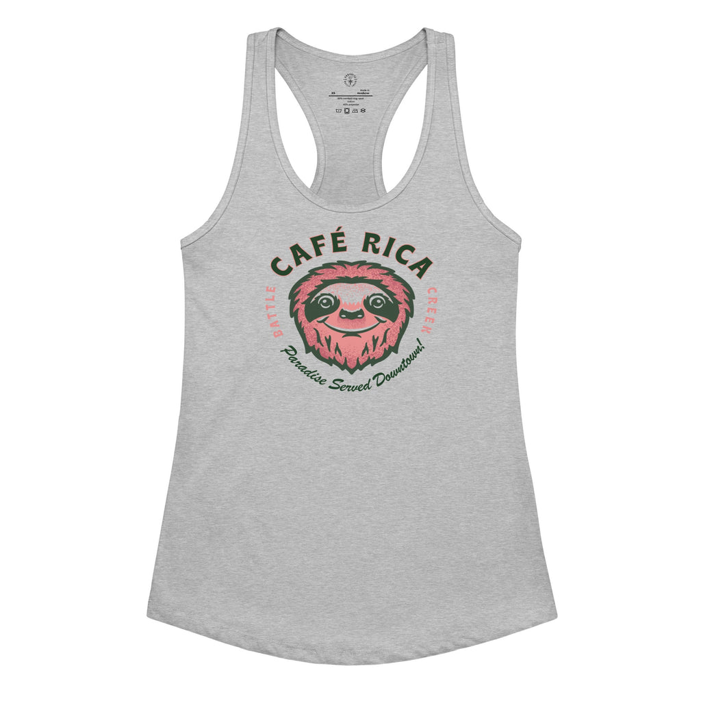 Sleepy Sloth Women’s fitted racerback tank top