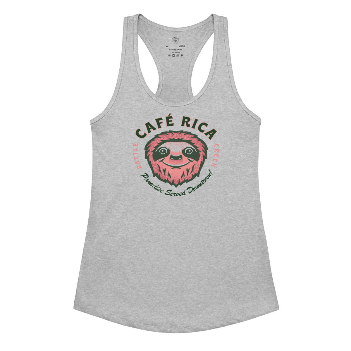 Sleepy Sloth Women’s fitted racerback tank top