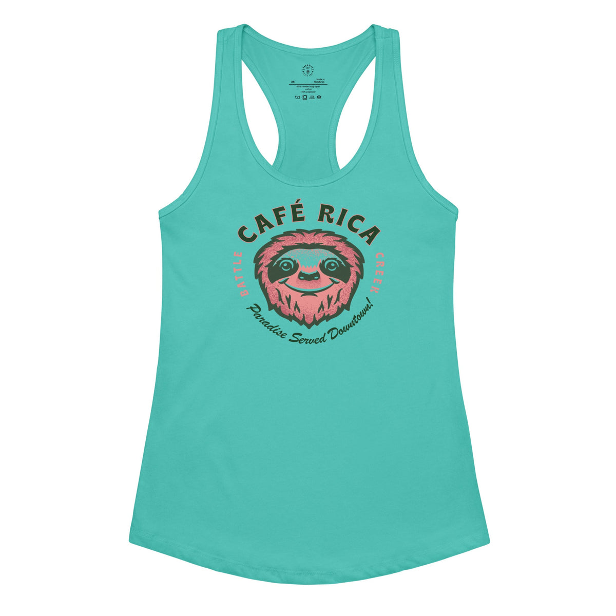 Sleepy Sloth Women’s fitted racerback tank top