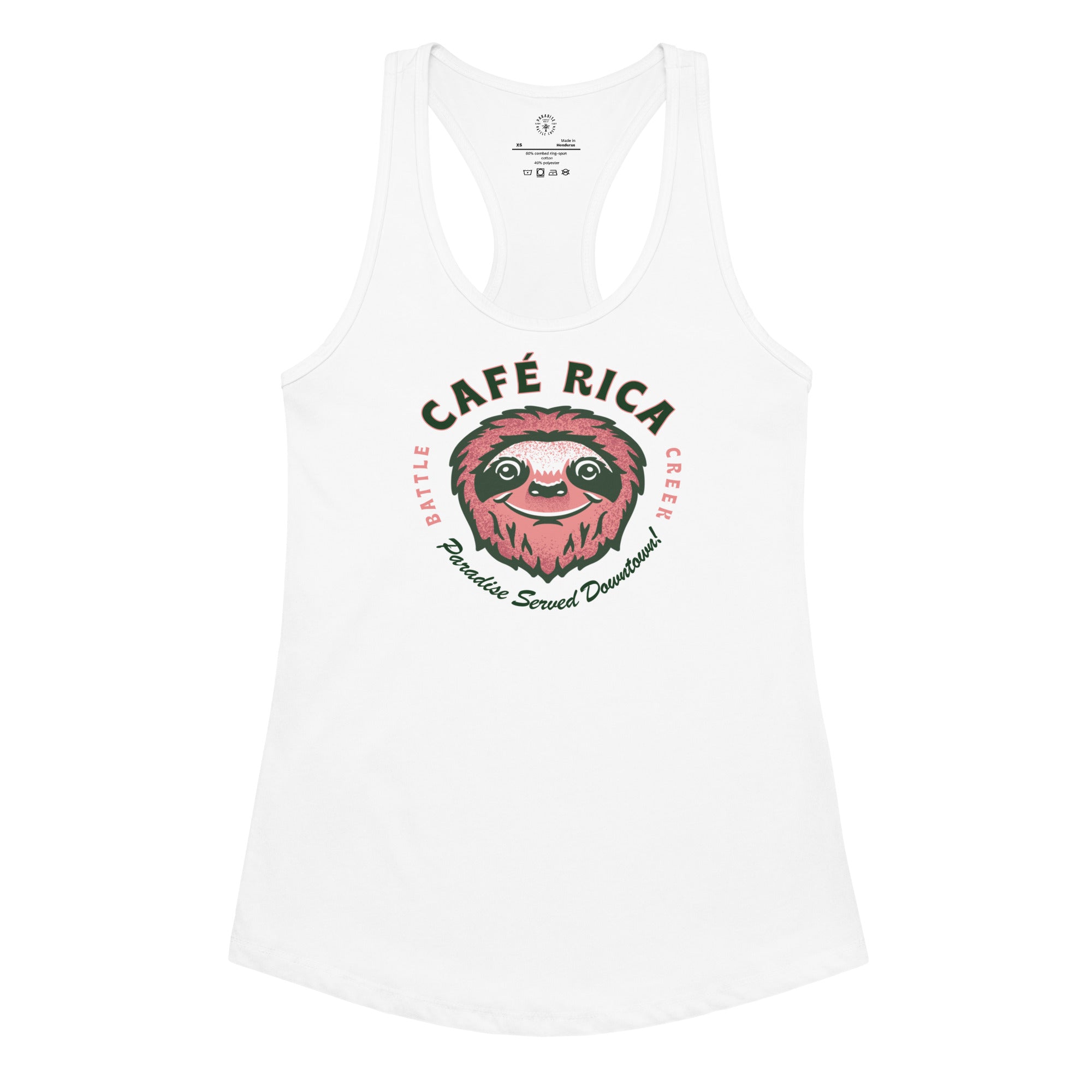 Sleepy Sloth Women’s fitted racerback tank top