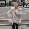 Women's Loose-Fitting Padded Winter CoatPadded Jacket - Quarter Circle AK Boutique