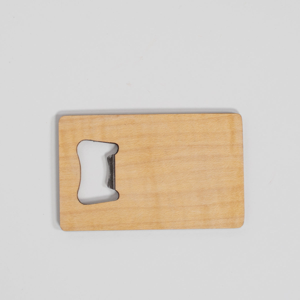 Wood Veneer Wallet Bottle Opener - Quarter Circle AK Boutique
