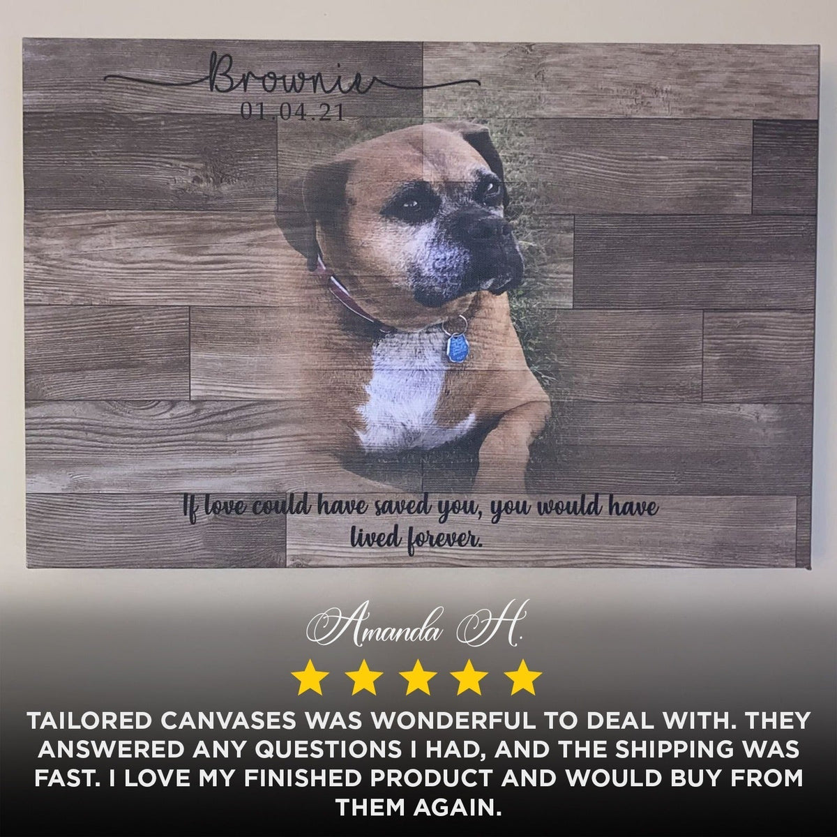 Wooden Animal Portrait Sign - Quarter Circle AK Boutique