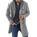 Woolen Men's Coat Warm Padded Jacket - Quarter Circle AK Boutique