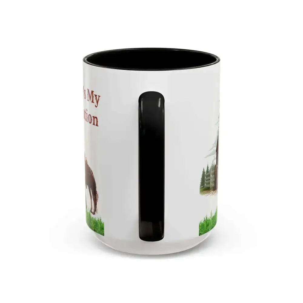 Working Rancher Coffee Mug, Cowgirl No Vacation Coffee Mug