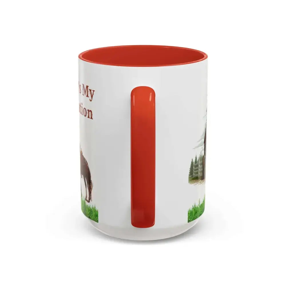 Working Rancher Coffee Mug, Cowgirl No Vacation Coffee Mug